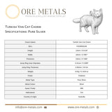 999 Pure Silver - Turkish Van Cat Charm