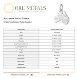 999 Pure Silver - Australia States Charm