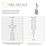 999 Pure Silver - Tele Electric Guitar Charm