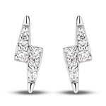 18ct White Gold - 0.04ct VS/F+ - Thunderbolt Studs