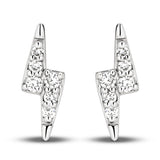 18ct White Gold - 0.04ct VS/F+ - Thunderbolt Studs