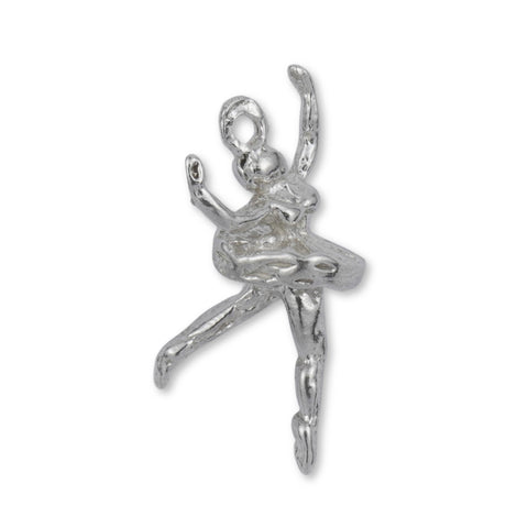 950 Platinum - Ballet Dancer Charm