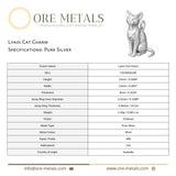 999 Pure Silver - Lykoi Cat Charm