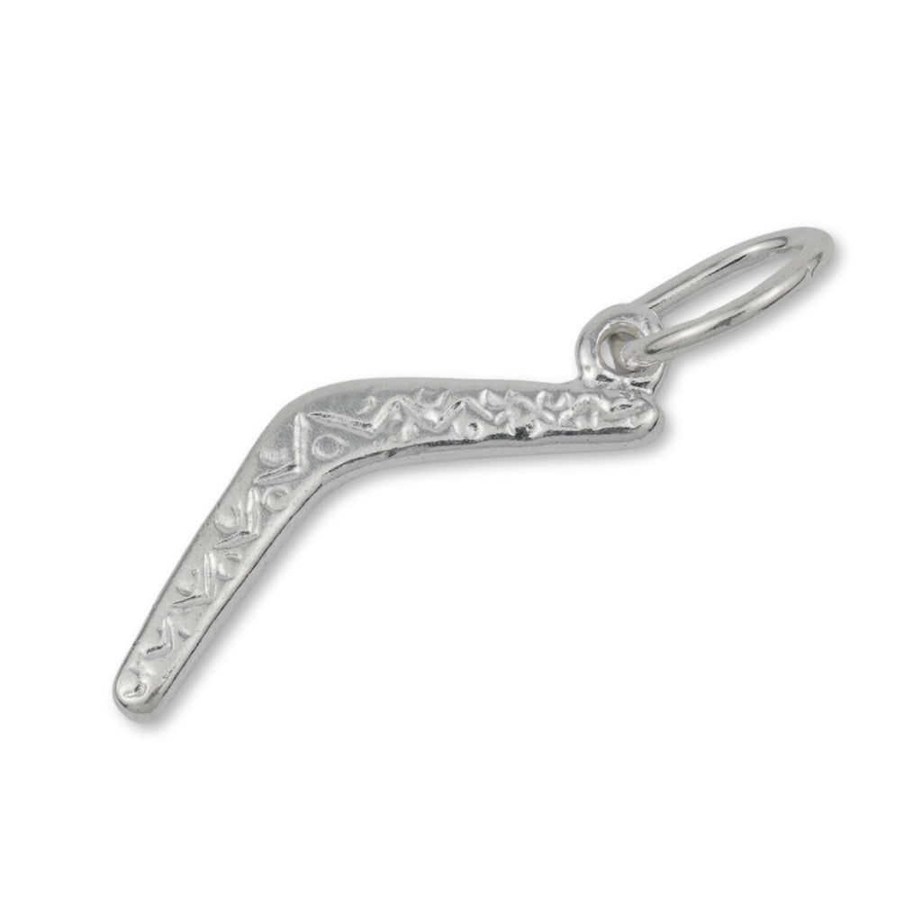 950 Platinum - Classic Boomerang Charm