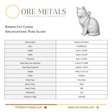 999 Pure Silver - Birman Cat Charm