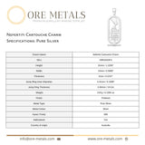999 Pure Silver - Nefertiti Cartouche Charm