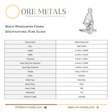 999 Pure Silver - Beach Windsurfer Charm