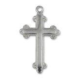 950 Platinum - Budded Crucifix Charm
