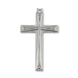 950 Platinum - Embossed Regal Crucifix Charm