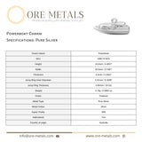 999 Pure Silver - Powerboat Charm