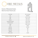 999 Pure Silver - 21 Monogram Charm