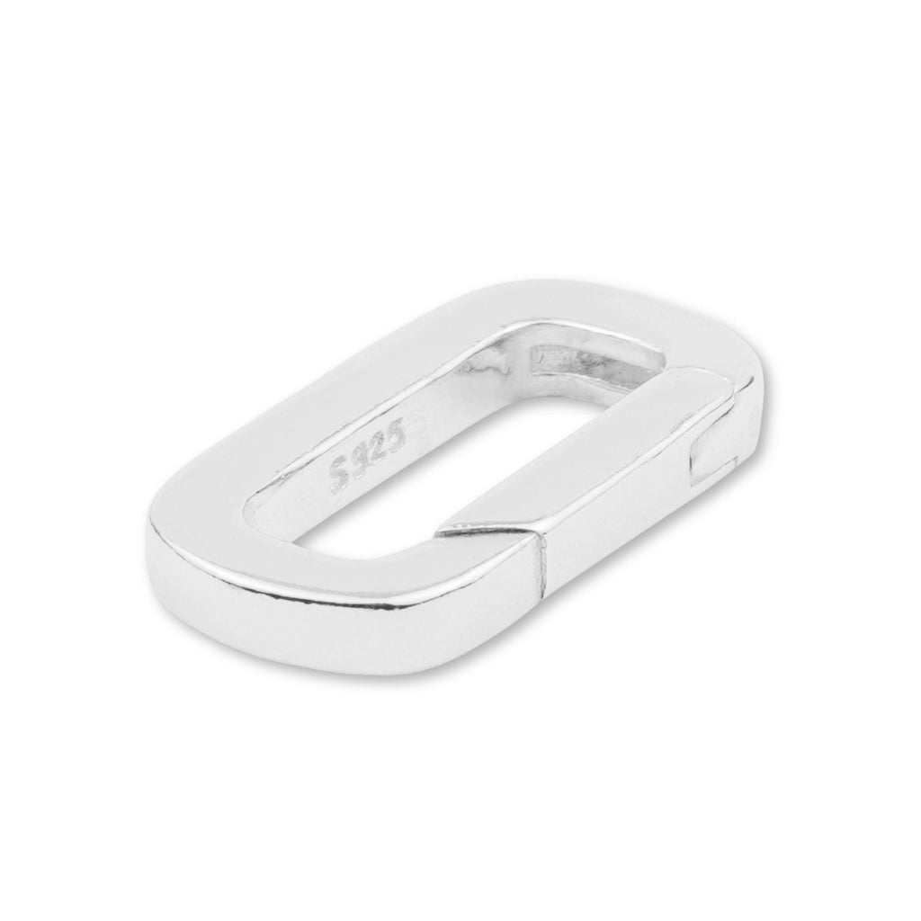 925 Sterling Silver - Regal Paperclip Clasp