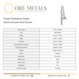 999 Pure Silver - Tenor Trombone Charm