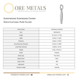 999 Pure Silver - Shortboard Surfboard Charm