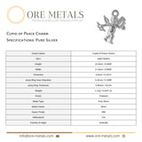 999 Pure Silver - Cupid of Peace Charm