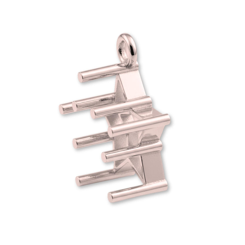 18ct Rose Gold - Star Prong Setting