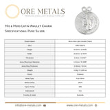 999 Pure Silver - His & Hers Latin Amulet Charm