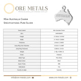 999 Pure Silver - Mini Australia Charm