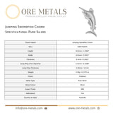 999 Pure Silver - Jumping Swordfish Charm