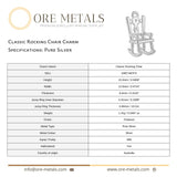 999 Pure Silver - Classic Rocking Chair Charm