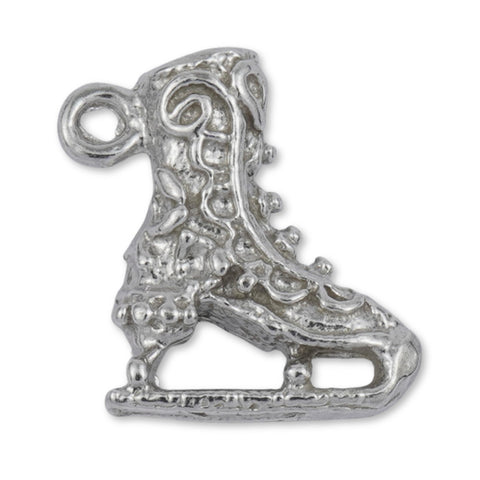 950 Platinum - Snow Skate Boot Charm