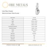 999 Pure Silver - Low Heel Charm