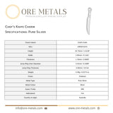 999 Pure Silver - Chef's Knife Charm