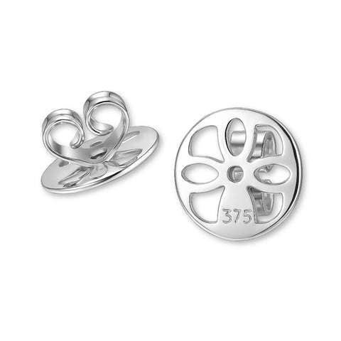 9ct White Gold - Filigree Butterflies