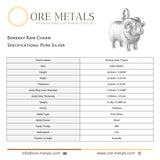 999 Pure Silver - Boreray Ram Charm