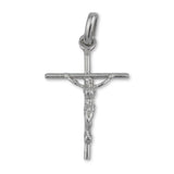 950 Platinum - Jesus on Wire Crucifix Charm