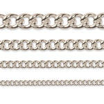 925 Sterling Silver - Curb - Bracelet Chain