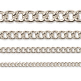 925 Sterling Silver - Curb - Bracelet Chain