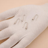 925 Sterling Silver - Cone Pearl Pin Ear Hooks