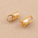 18ct Yellow Gold - Round End Cap