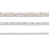 925 Sterling Silver - Drawn Cable - Bracelet Chain