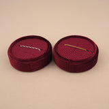 Maroon - Round Necklace Box