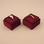 Maroon - Square Ring Box