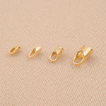 18ct Yellow Gold - Round End Cap