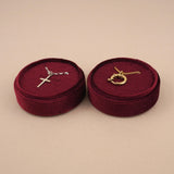 Maroon - Round Earring Box