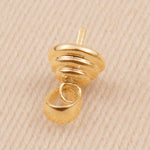 9ct Yellow Gold - Beehive Pearl Cup Setting