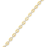 9ct Yellow Gold | 0.5ct GH/SI - Diamond Anchor Chain Bracelet