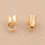 18ct Yellow Gold - Round End Cap