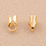 18ct Yellow Gold - Round End Cap