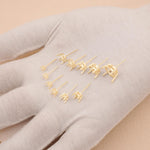 18ct Yellow Gold - Round Basket - Earring Settings