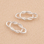 925 Sterling Silver - Reef Knot Connector Charm