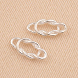 925 Sterling Silver - Reef Knot Connector Charm