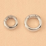 925 Sterling Silver - Spring Loaded Circle Clasp