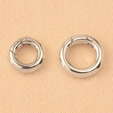 925 Sterling Silver - Spring Loaded Circle Clasp