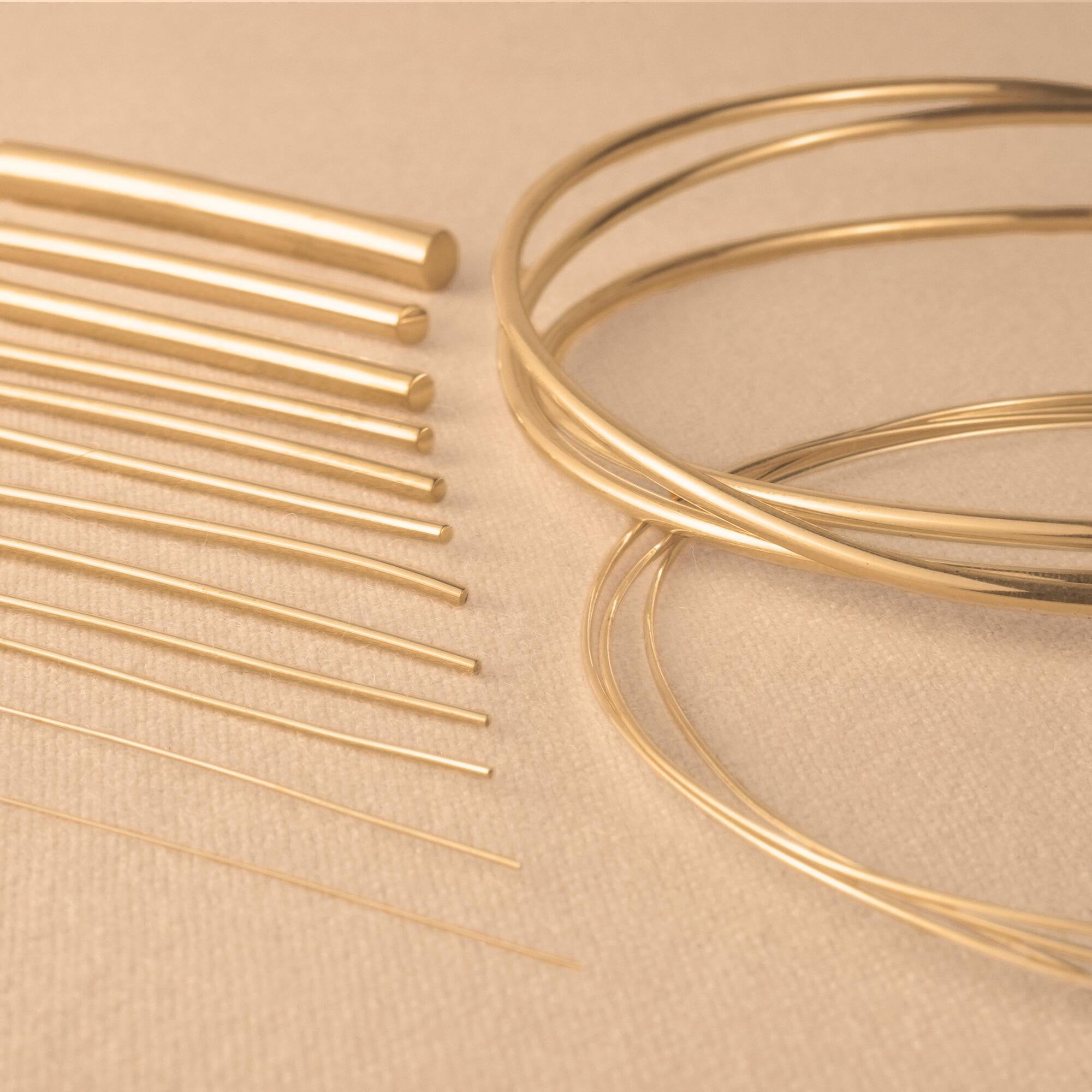 100% Recycled - 18ct Yellow Gold - Round Wire