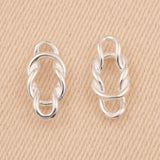 925 Sterling Silver - Reef Knot Connector Charm